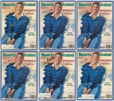 Lot of (6) Kareem Abdul-Jabbar Signed 1985 Sports Illustrated Magazines (Abdul-Jabbar LOA)